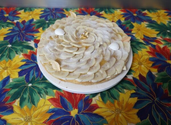 Tarte Banane Crème Diplomate – 10 parts
