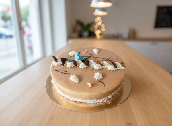 Entremet Poire & Caramel – 10 à 18 parts