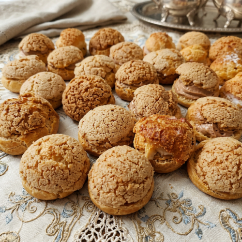 Choux au craquelin praliné (boite de 60)