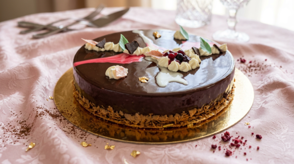 Entremet Chocolat & Fruits Rouges – 10 à 18 parts
