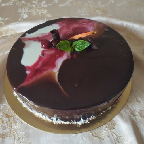 Entremet Chocolat & Fruits Rouges – 10 à 18 parts