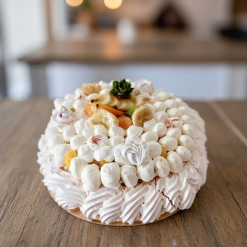 Pavlova Passion & Fruits Frais – 10 à 14 parts